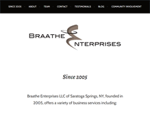 Tablet Screenshot of braatheenterprises.com